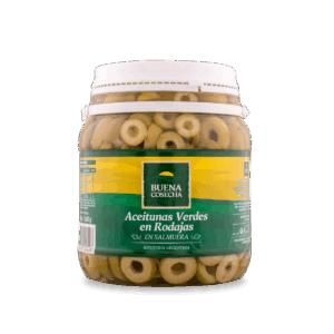 ACEITUNAS VERDES en RODAJAS PREMIUM x 900/1500 gr